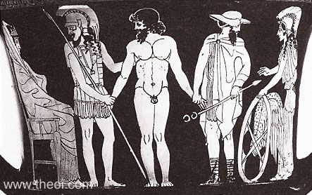 Ixion | Attic red figure vase painting