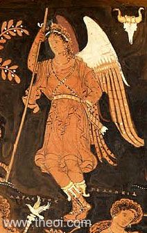 Poena | Apulian red-figure calyx krater C4th B.C. | Museum of Fine Arts, Boston