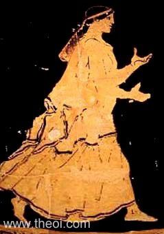 Nereid Psamathe | Athenian red-figure dinos C5th B.C. | Martin von Wagner Museum, University of W&uuml;rzburg