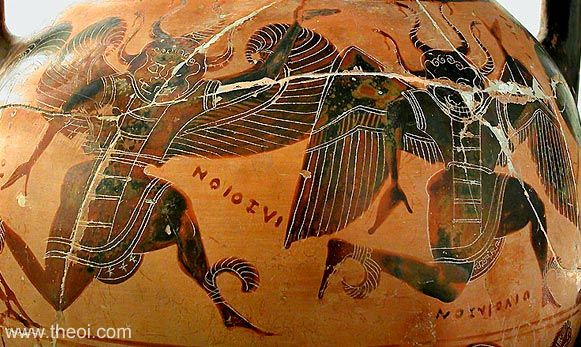 Image | Attic black figure vase painting