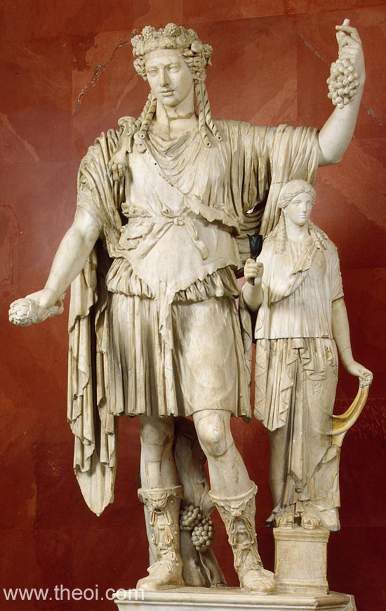 Dionysus-Bacchus | Greco-Roman marble statue C2nd A.D. | State Hermitage Museum, Saint Petersburg