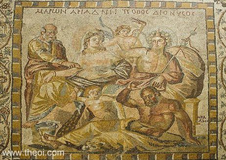 Heracles & Dionysus | Greco-Roman mosaic